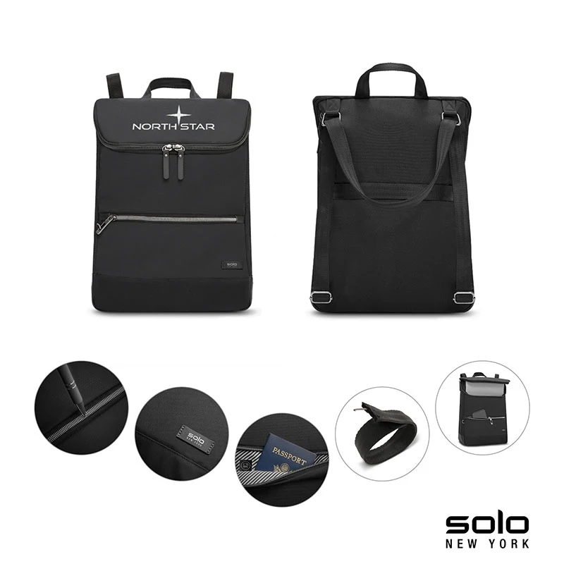 Solo New York Stealth Hybrid RPET Backpack / Tote 1