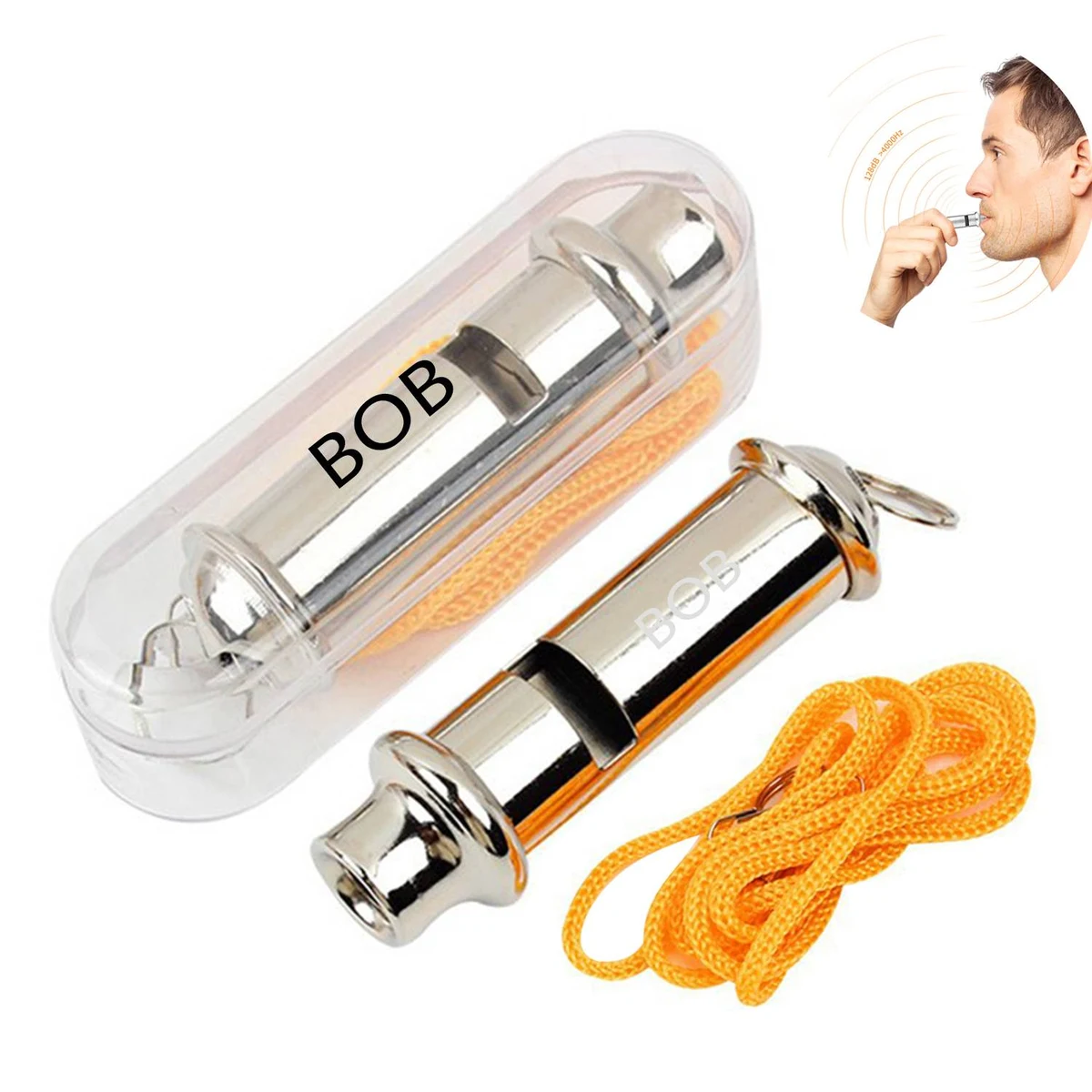 Stainless Steel Outdoor Emergency Whistle 1