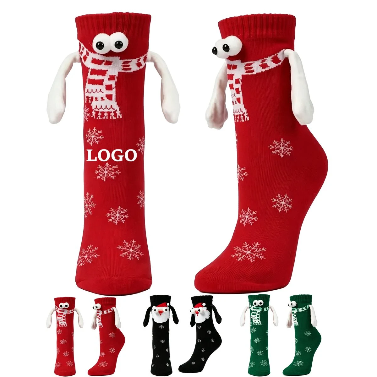 MOQ 10 Piece Christmas Magnetic Holding Socks 1