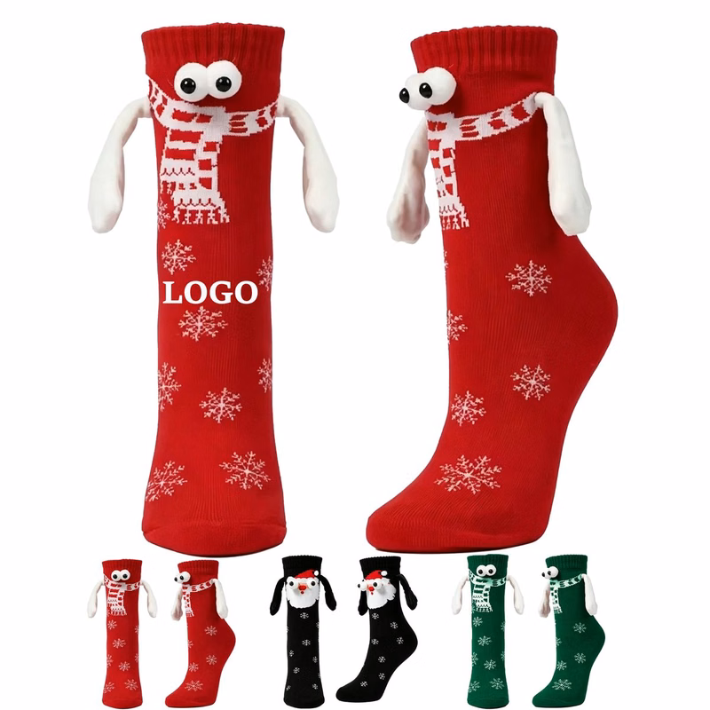 MOQ 10 Piece Christmas Magnetic Holding Socks
