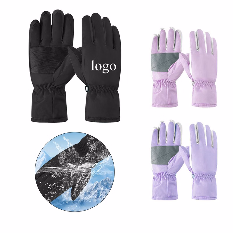 Insulated Five?Finger Snow Sport Gloves