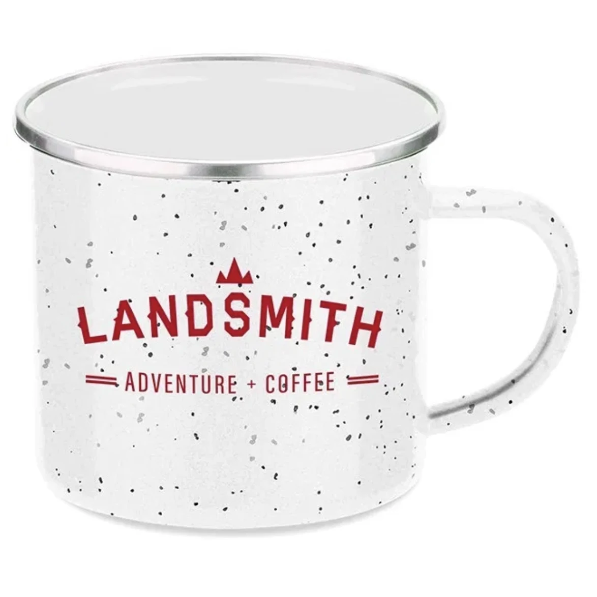 16 Oz. Metal Cowboy Camp Mug w/Stainless Steel Rim 1