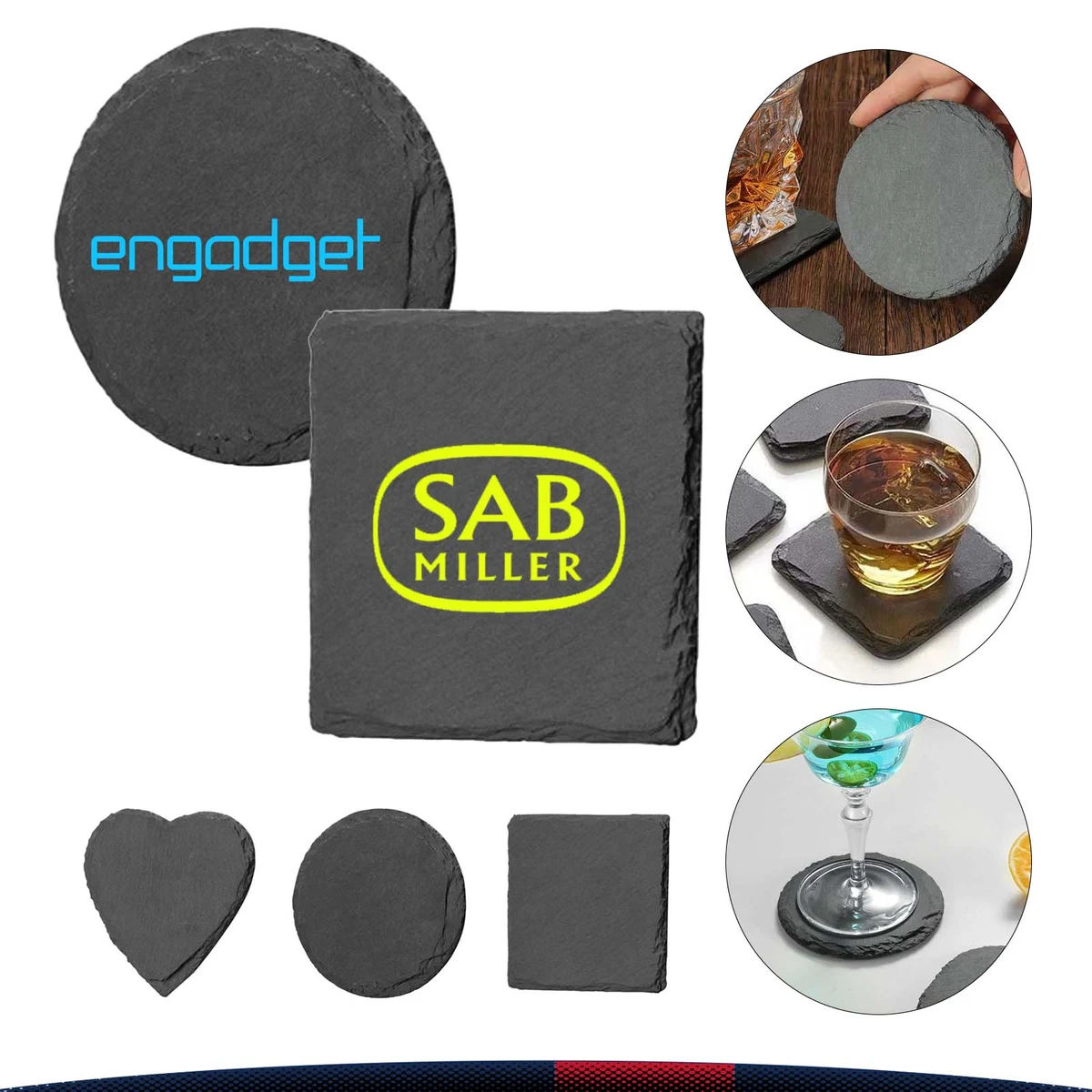 Retro Slate Stone Coaster 1
