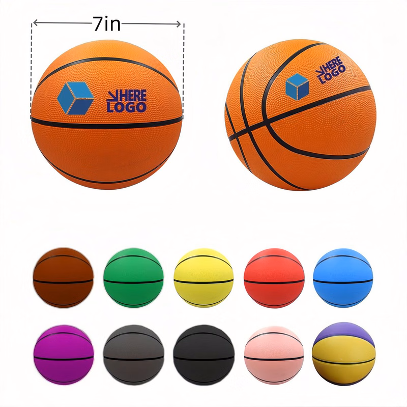 7" Kids Rubber Basketball
