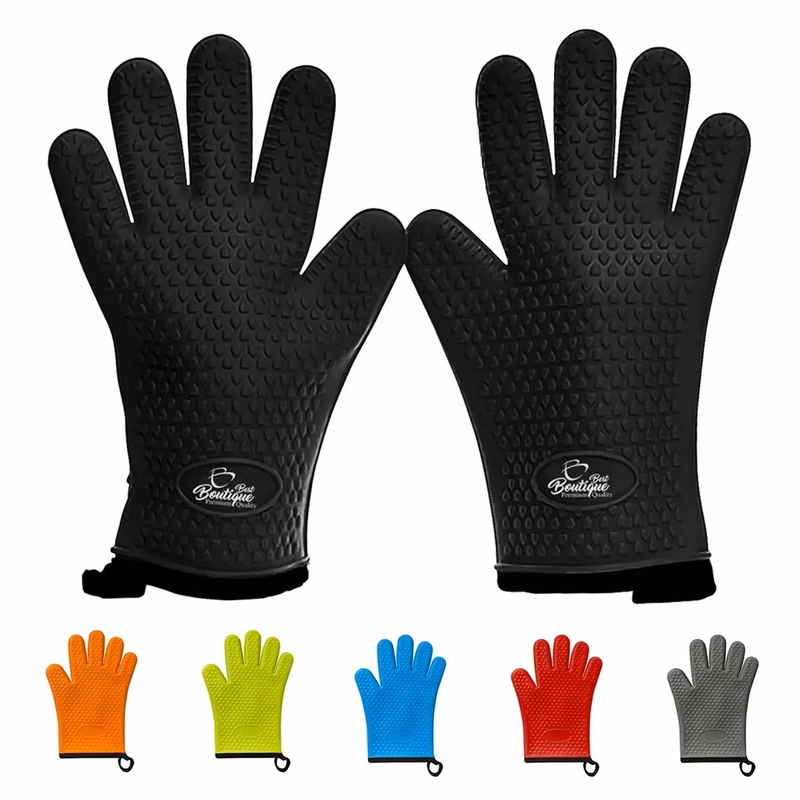 Custom Heat Resistant Waterproof Oven Baking Silicone Gloves