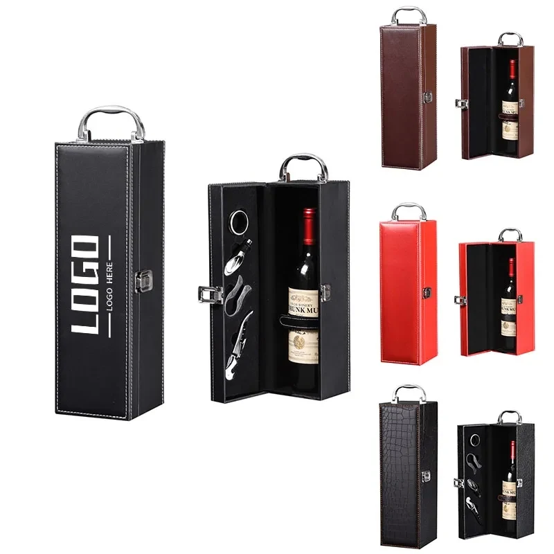 Wine Single Bottle Boxes With Opener 1