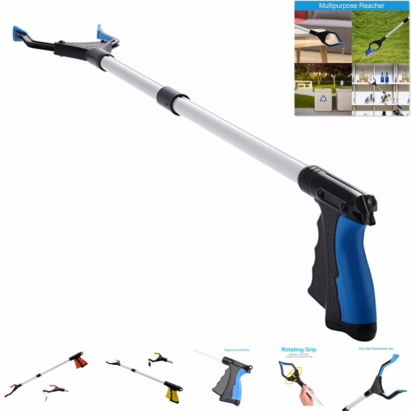 Foldable Grabber with Magnetic Tip and Hook