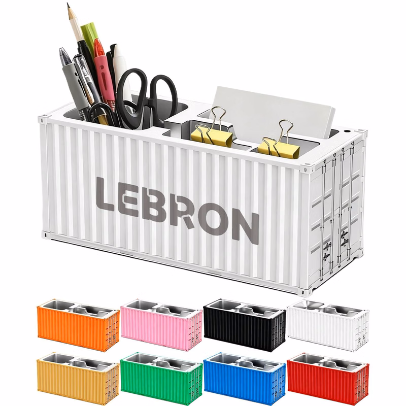 Mini Realistic Cargo Container Pen Holder