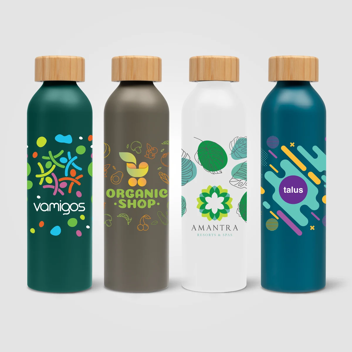 Eden - 22 oz. Aluminum Water Bottle with Bamboo Lid 1