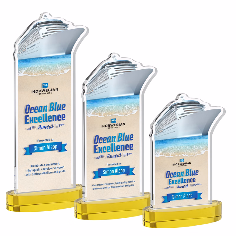 Voyager VividPrint™ Award on Alberton Base - Gold