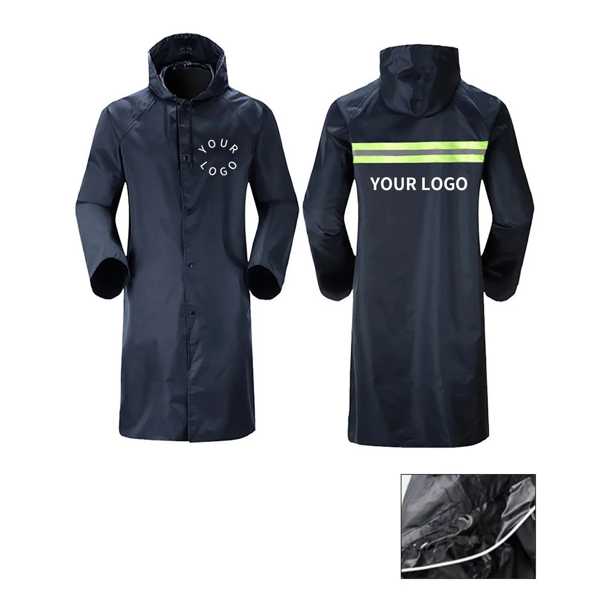 Durable 51 Inch PVC Raincoat for Daily Outdoor Use 1
