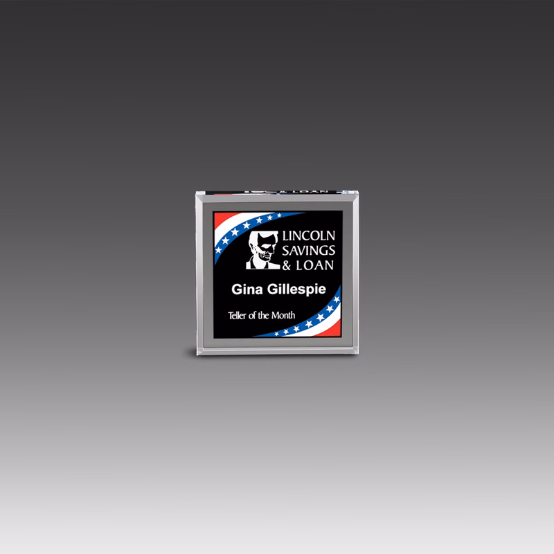 Freedom Stars Stripes Paperweight (3"x3"x")
