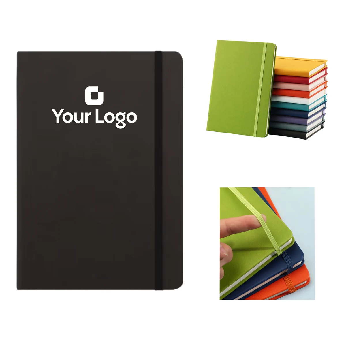 A5 Hardcover Notebook with Elastic Closure for Business 1