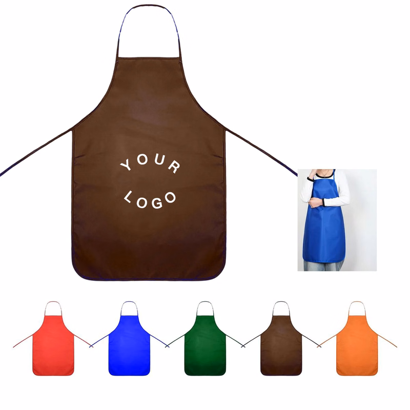 100% Cotton Apron with Front Pocket for Cooking