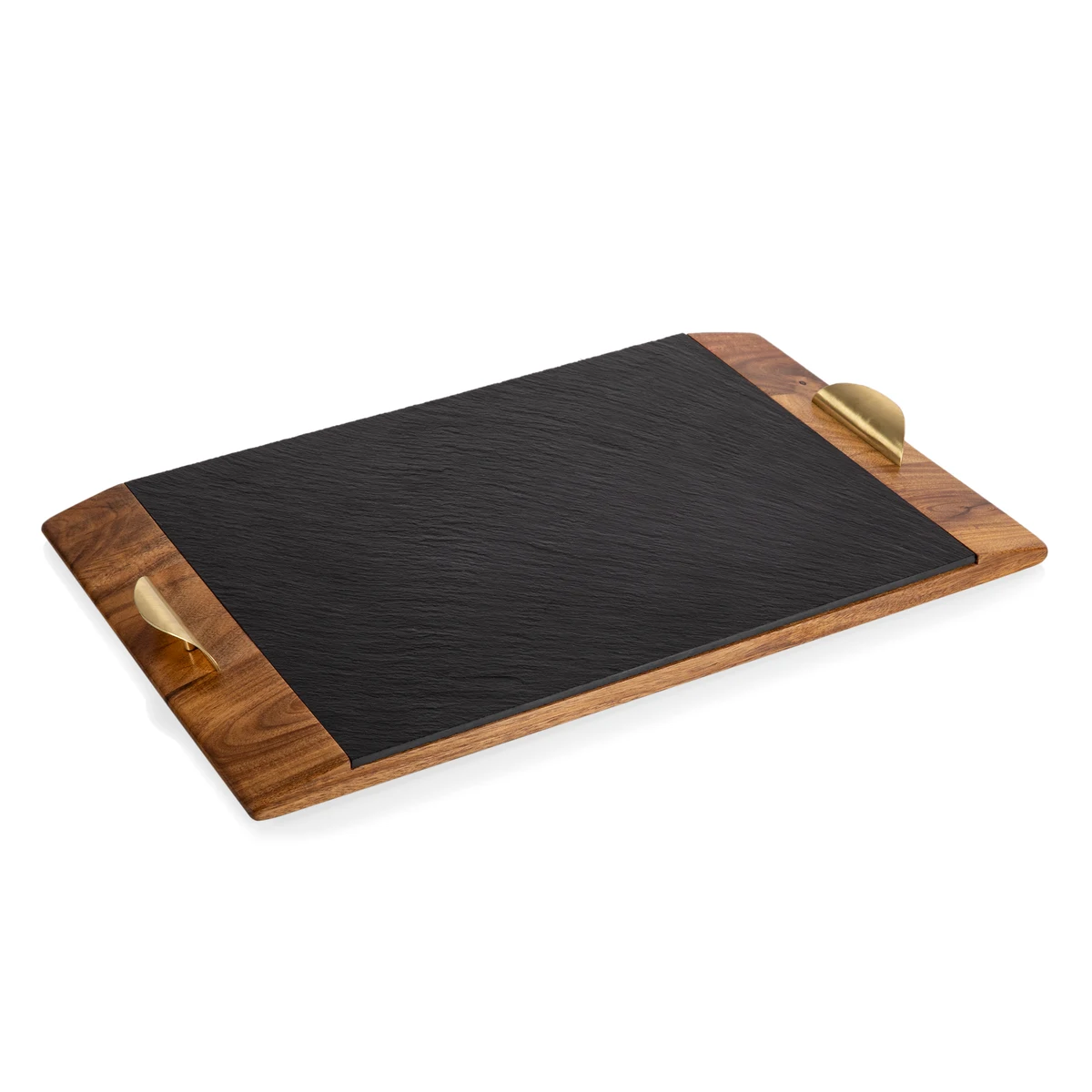 Covina Acacia and Slate Serving Tray 1