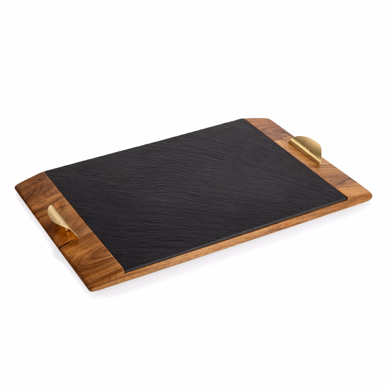 Covina Acacia and Slate Serving Tray