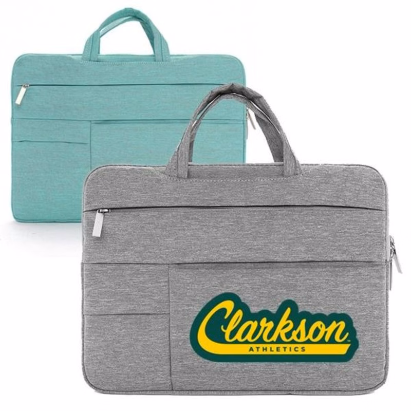 Mulifunctional Pearl Polyester Laptop Sleeve w/ Carry Handle