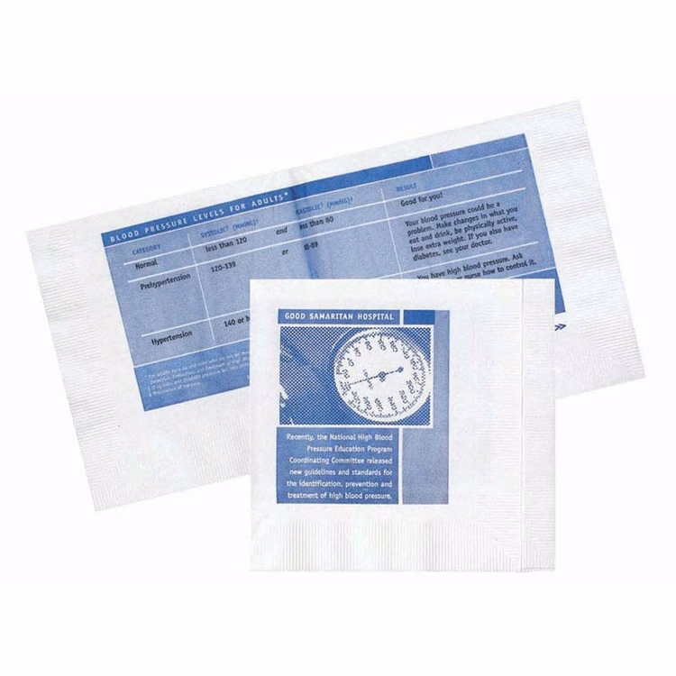 2-Ply White Beverage Promo Napkin - High Line