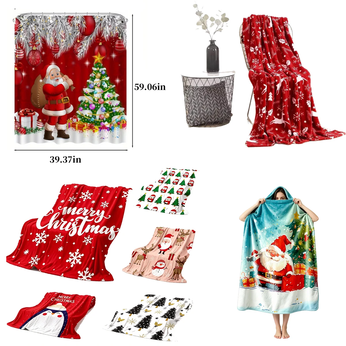 Custom Printed Thermal Holiday Blanket 1