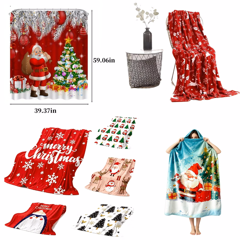 Custom Printed Thermal Holiday Blanket
