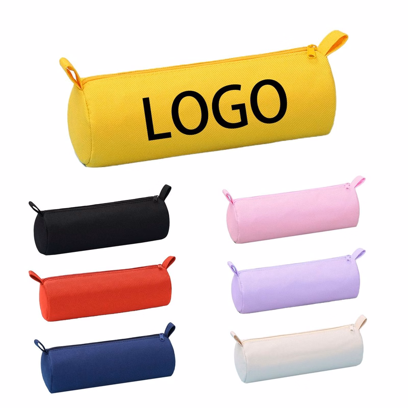 Spacious Cylindrical Oxford Pen Case