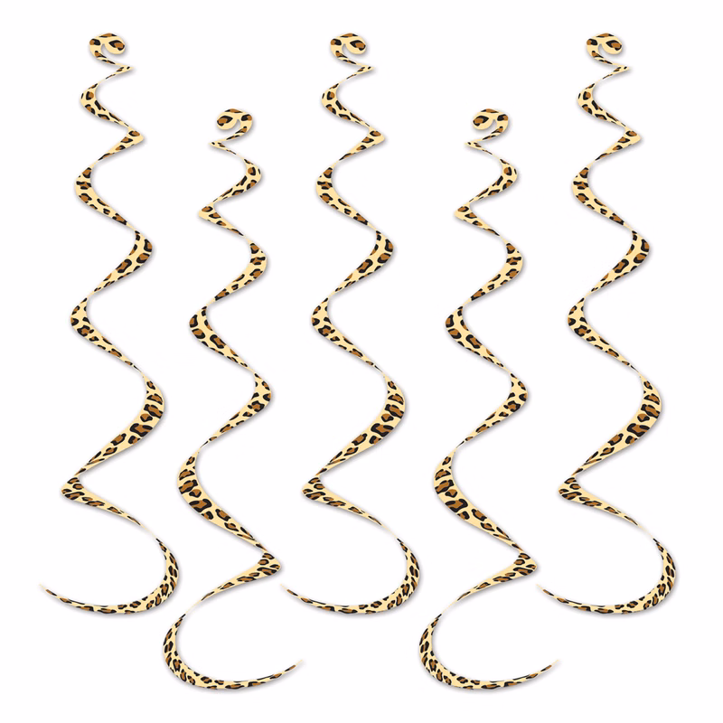 Printed Leopard Print Whirls