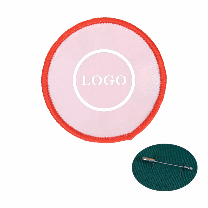 Woven Label Round Badge Armband