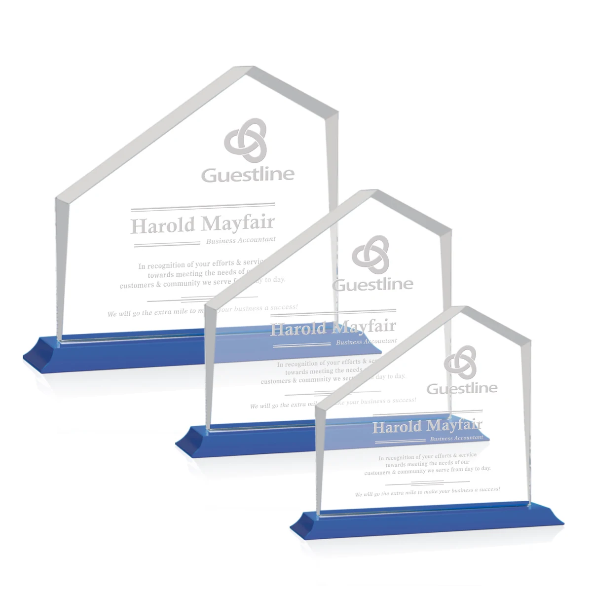 Fairmont Award on Bartlett Base - Blue 1
