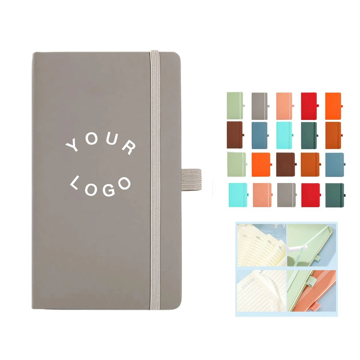 Compact A6 Notebook with Elastic Band Closure 1