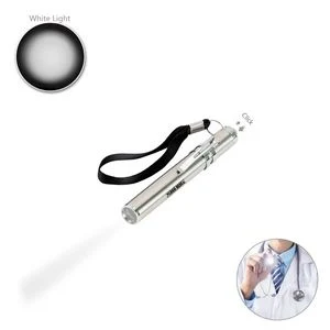 Durable Stainless Steel LED Flashlight Pen Shaped Design With Metal Clip 1