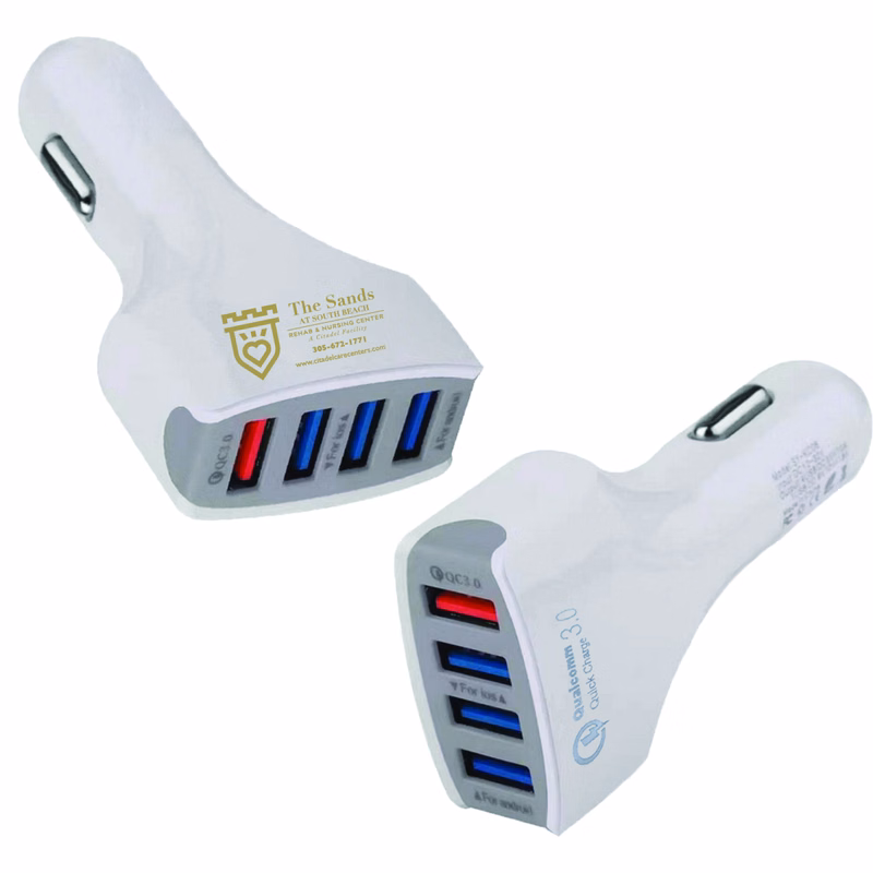 QC3.0 - 4 Port USB Car Charger