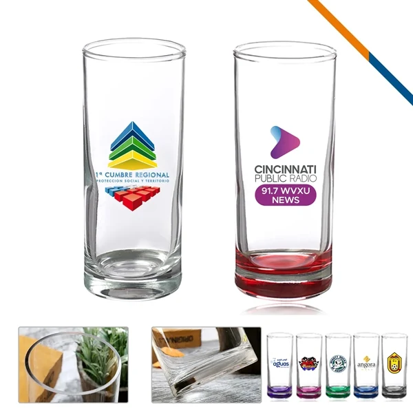 Custom 2.5 oz Clear Glass Shooter Glasses Thick Base — Party & Bar Events 1