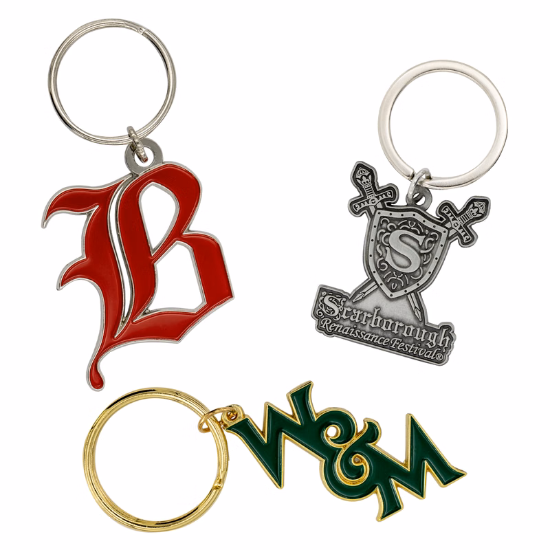 Custom Keytag Die Cast Keychain (1-3/4")