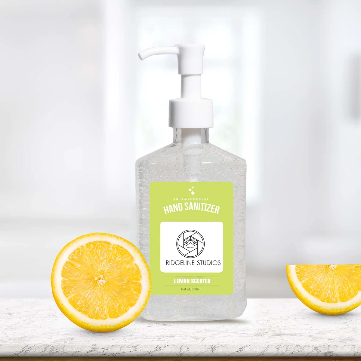 8oz Hand Sanitizer: 8 oz with Pump 1