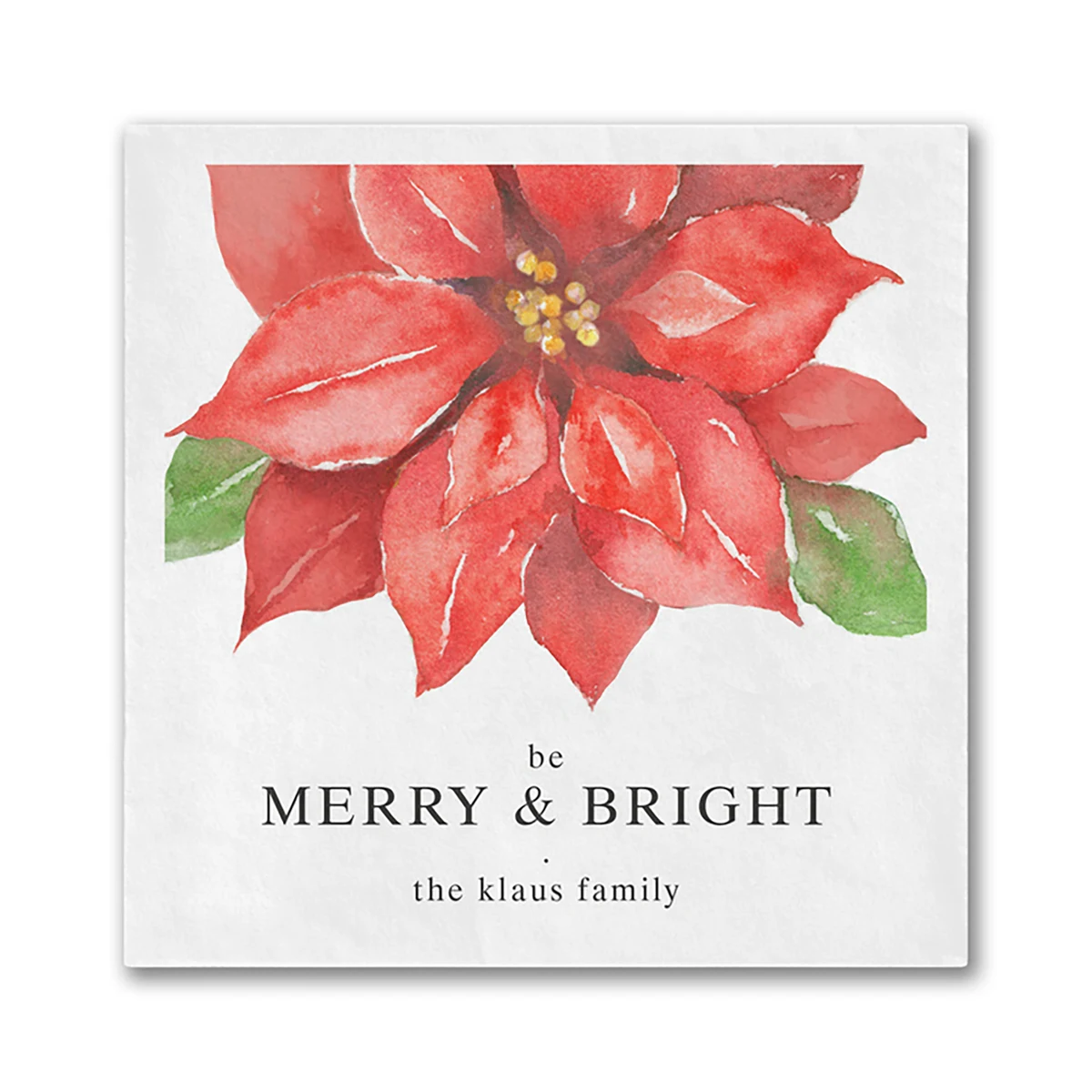 Bright Poinsettia Luncheon Ooh La Color Napkin 1