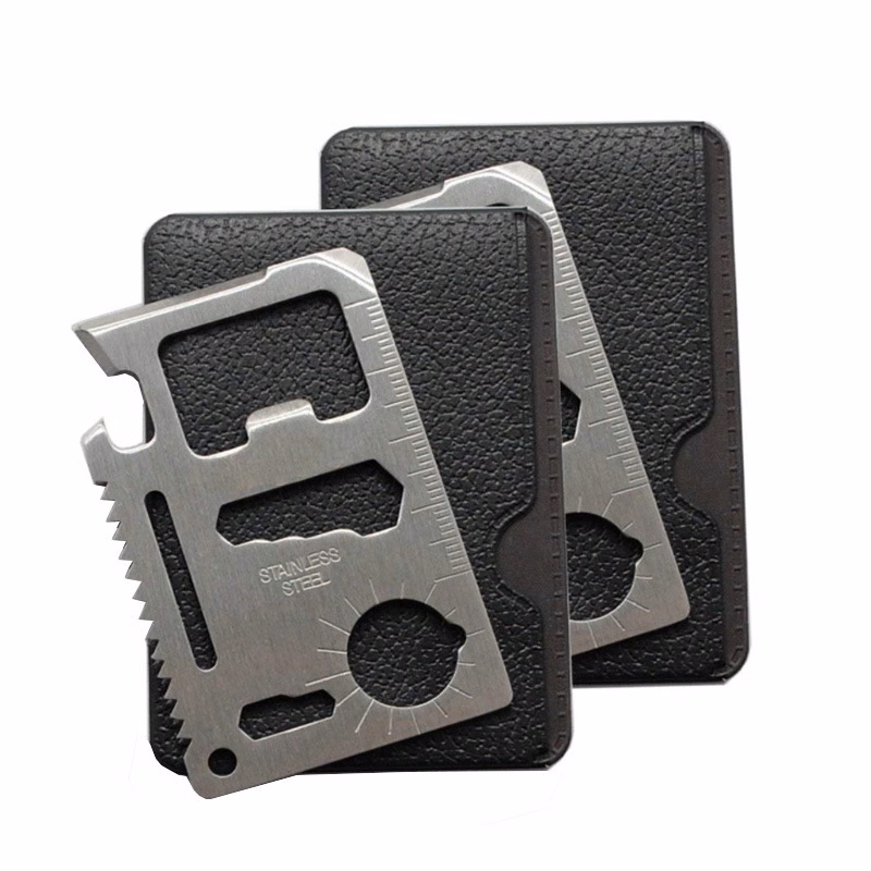 Pocket Survival Multifunction-Tool with Leather Cover