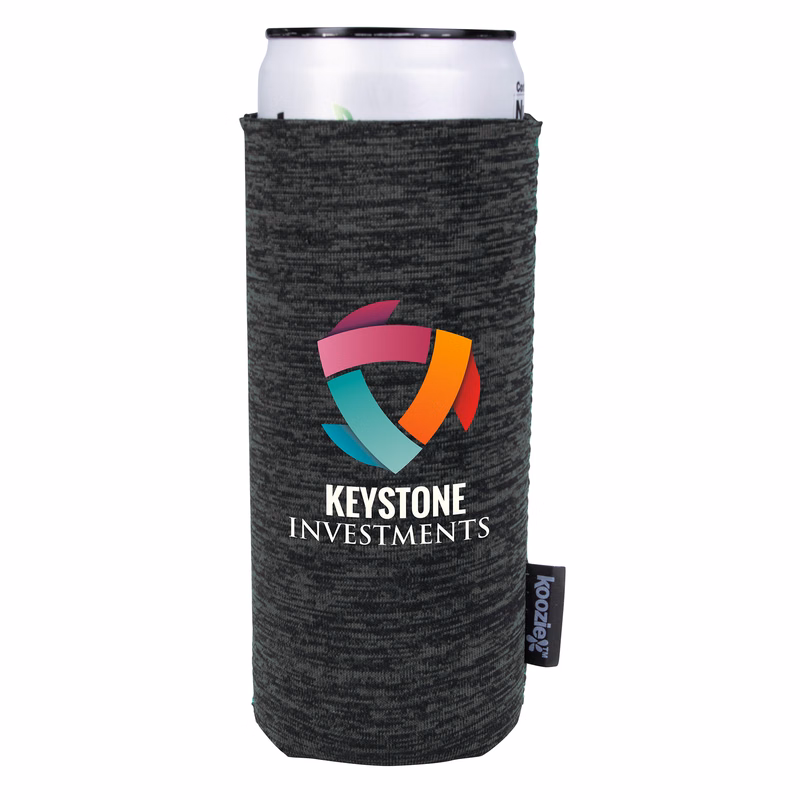 Koozie® Heather Collapsible Slim Can Cooler