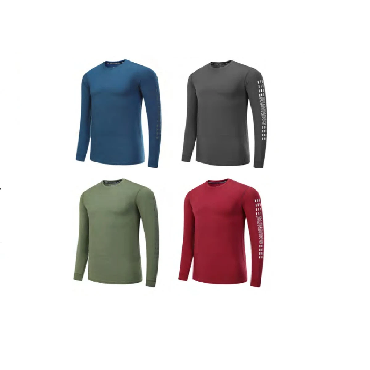 Men's Running Long Sleeve T-Shirt - Stock Style 5 1