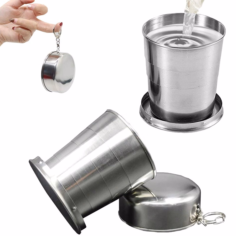 8.5oz Camping Folding Cup Outdoor Travel Mug