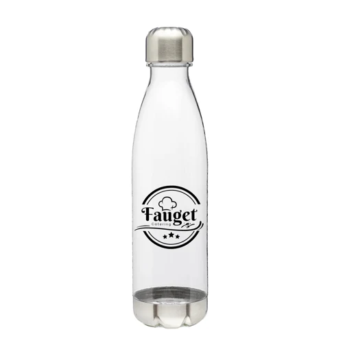 Cola-shaped Plastic Water Bottle - Steel Cap, 25 oz. 1