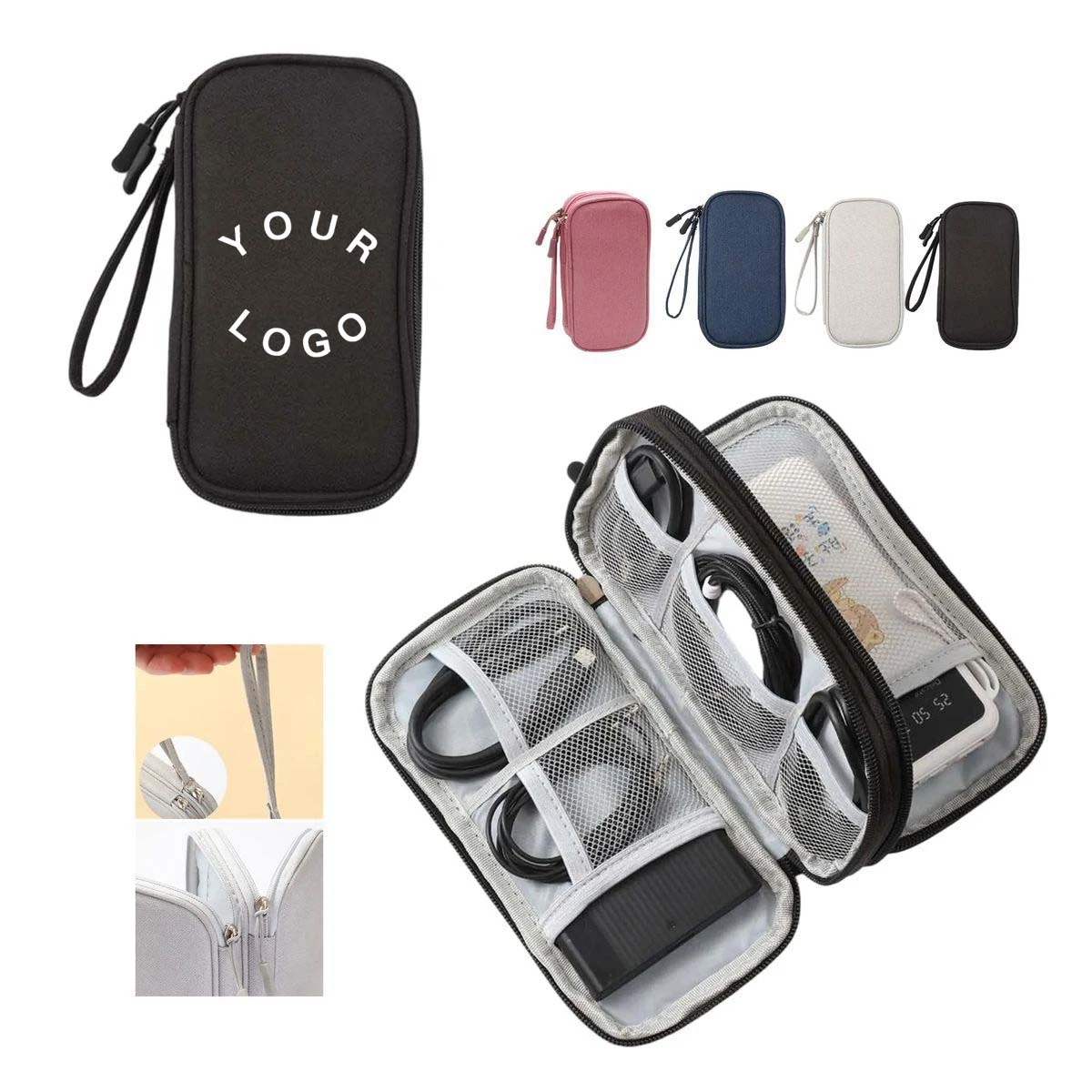 Portable Accessory Storage Bag with Multi Compartments 1