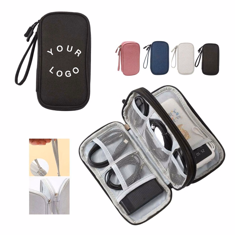 Portable Accessory Storage Bag with Multi Compartments