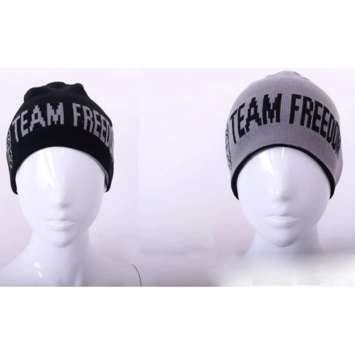 Knitted Reversible Warm Beanie Hat 1