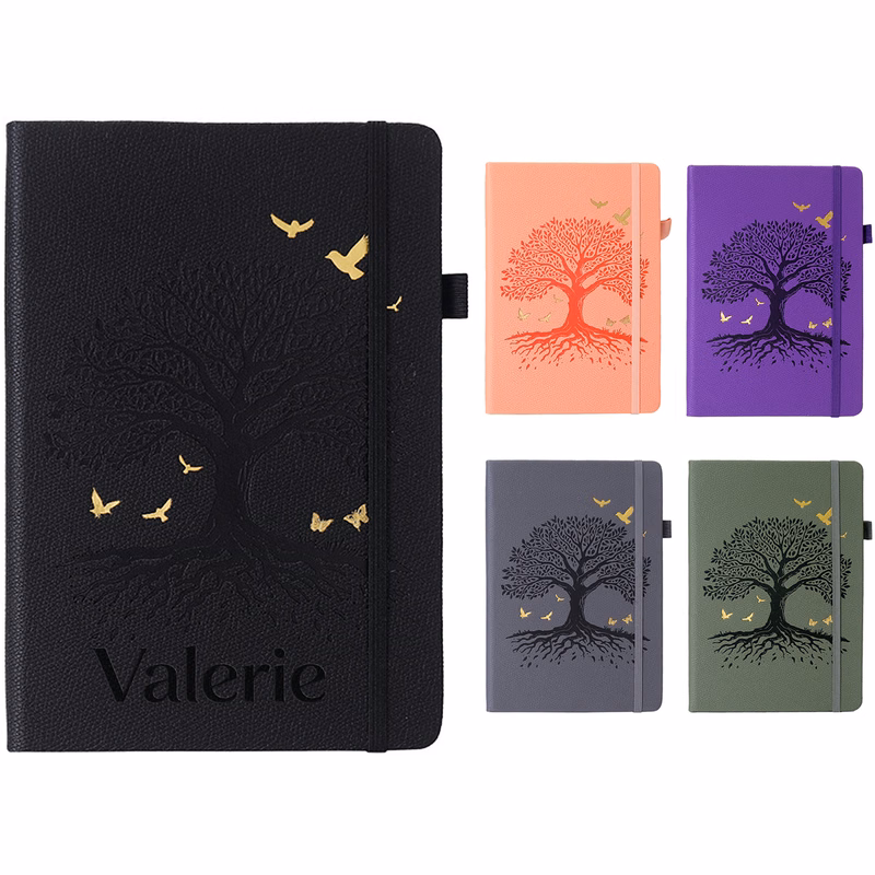 PU Leather Thanksgiving Soft Cover Notebook w/ Strap