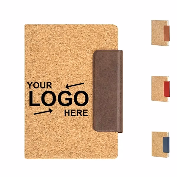 Custom A5 Cork Eco Notebook Magnetic Closure — Professional Journaling & Gifting
