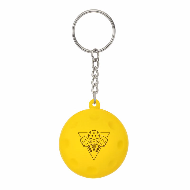 Pickleball Stress Ball Keychain