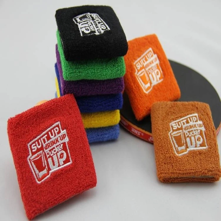 Terry Sports Wristband with Embroidery Logo 1