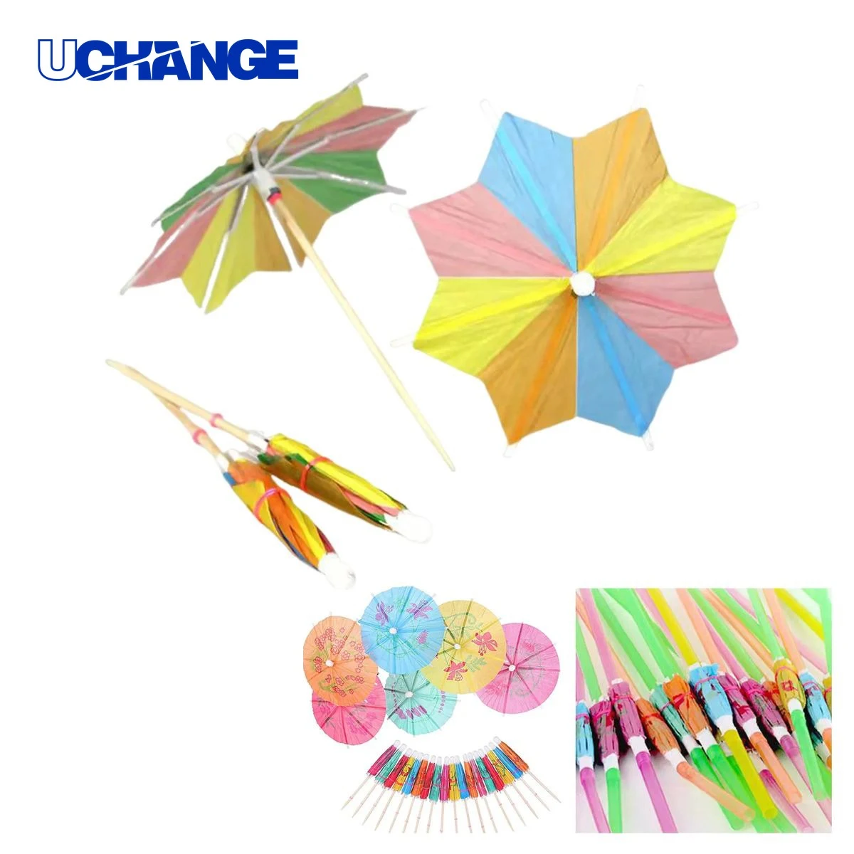 Paper Cocktail Umbrella Picks Set 1