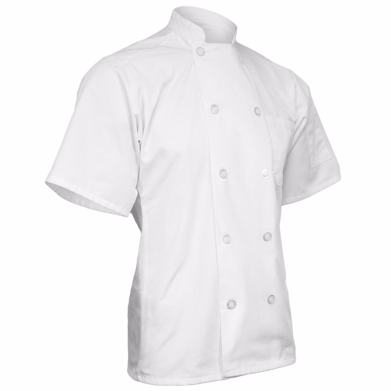 Classic Chef Coat with Short Sleeves (BLANK)