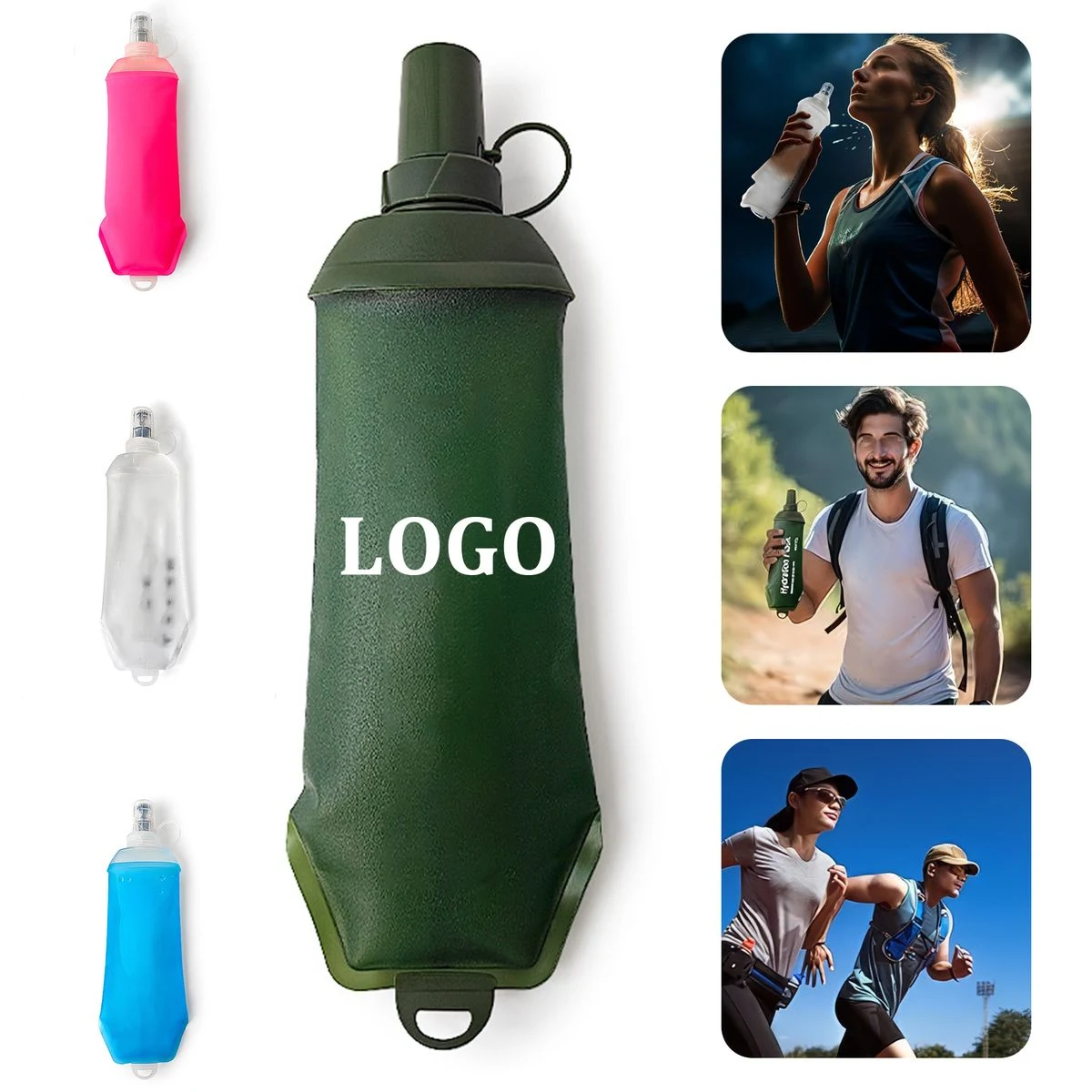 TPU Collapsible Soft Water Bottle 1